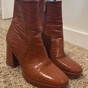 ASOS Croc-Embossed Women's Boots